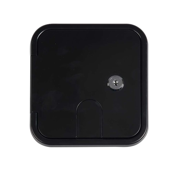 Superior Electric Electric Cable Hatch with Key Lock for 30/50 Amp Cords - Black RVA1579 - main